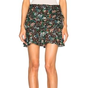 ***Veronica Beard*** Floral skirt with a cinch in the front